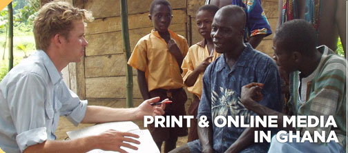 Print journalism placements in Ghana